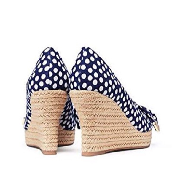 ⛵️🆕 Tory Burch ✦ Dot Wedge Platform Espadrilles ✦ - Picture 2 of 8